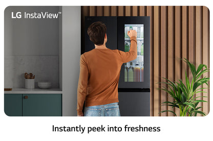 508L French Door Fridge with InstaView (GC-G22FFQAB)