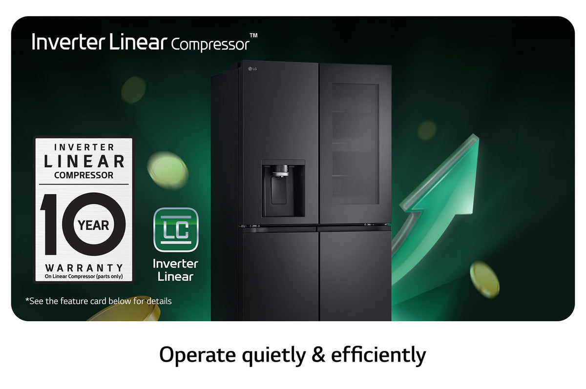 508L French Door Fridge with InstaView (GC-G22FFQAB)